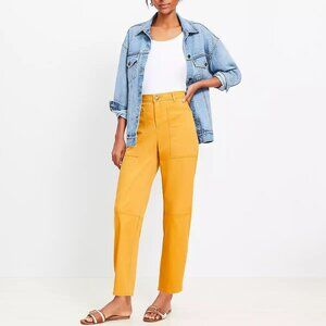 LOFT Utility Barrel Pants in Twill